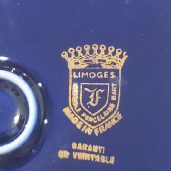 Vintage Imperia Limoges French Cobalt 22K GOLD Tri - Picture 3 of 12